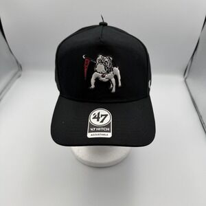 NEW '47 Brand Georgia Bulldogs Hat Mens Fitted Black Baseball Cap UGA Sports
